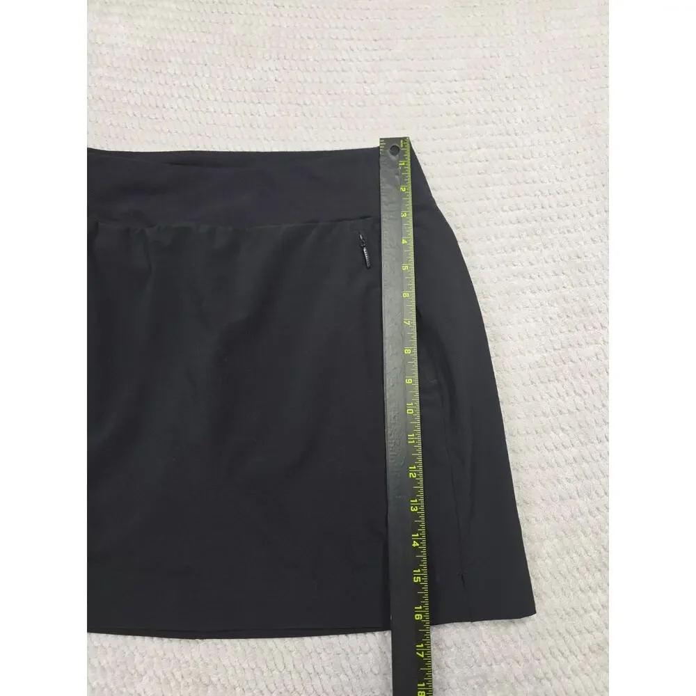 Athleta Skirt Womens 6 Black Soho Skort Skirt Pickleball Tennis Athleisure